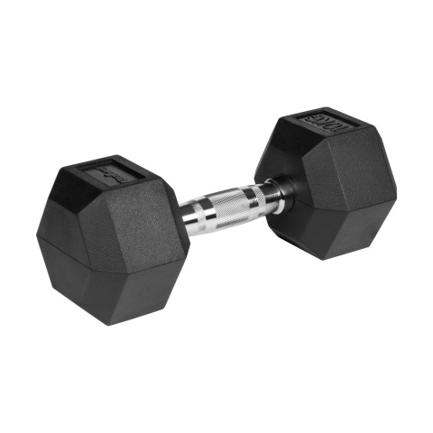Hantle żeliwne gumowane HEX 2x10kg Rebel hexagonalne zestaw 20kg SOLIDNE
