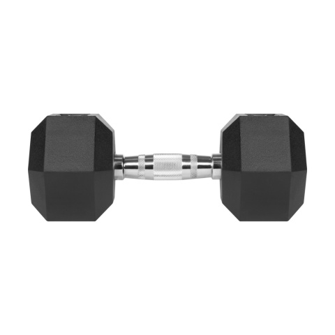 Hantle żeliwne gumowane HEX 2x12.5kg Rebel hexagonalne zestaw 25kg SOLIDNE Hantle żeliwne gumowane HEX 2x12.5kg Rebel hexagonalne zestaw 25kg SOLIDNE