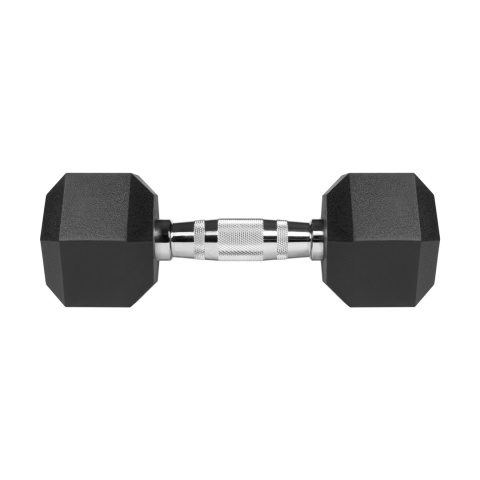 Hantle żeliwne gumowane HEX 2x7kg Rebel hexagonalne zestaw 14kg SOLIDNE Hantle żeliwne gumowane HEX 2x7kg Rebel hexagonalne zestaw 14kg SOLIDNE
