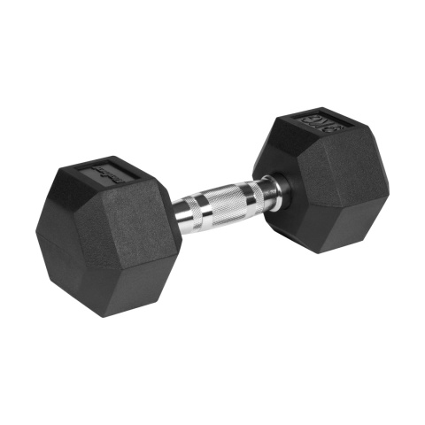 Hantle żeliwne gumowane HEX 2x9kg Rebel hexagonalne zestaw 18kg SOLIDNE Hantle żeliwne gumowane HEX 2x9kg Rebel hexagonalne zestaw 18kg SOLIDNE