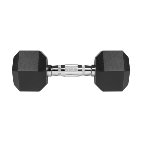Hantle żeliwne gumowane HEX 2x9kg Rebel hexagonalne zestaw 18kg SOLIDNE Hantle żeliwne gumowane HEX 2x9kg Rebel hexagonalne zestaw 18kg SOLIDNE