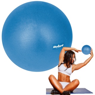 Mini piłka gimnastyczna do pilates rehabilitacyjna 25cm z pompką Rebel