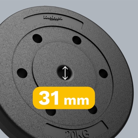 Obciążenie bitumiczne 20kg otwór 31mm Rebel solidne Obciążenie bitumiczne 20kg otwór 31mm Rebel solidne