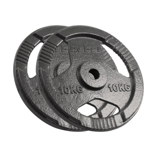 Obciążenie żeliwne zestaw 2x10kg 20kg otwór 31mm talerz z uchwytami REBEL