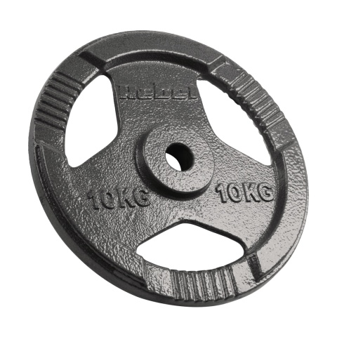 Obciążenie żeliwne zestaw 2x10kg 20kg otwór 31mm talerz z uchwytami REBEL Obciążenie żeliwne zestaw 2x10kg 20kg otwór 31mm talerz z uchwytami REBEL