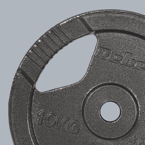 Obciążenie żeliwne zestaw 2x10kg 20kg otwór 31mm talerz z uchwytami REBEL Obciążenie żeliwne zestaw 2x10kg 20kg otwór 31mm talerz z uchwytami REBEL
