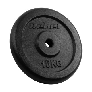 Obciążenie żeliwne zestaw 2x15kg 30kg otwór 31mm talerz klasyczny REBEL