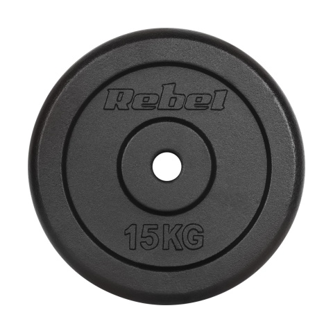 Obciążenie żeliwne zestaw 2x15kg 30kg otwór 31mm talerz klasyczny REBEL Obciążenie żeliwne zestaw 2x15kg 30kg otwór 31mm talerz klasyczny REBEL