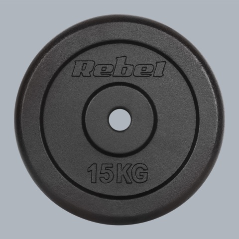 Obciążenie żeliwne zestaw 2x15kg 30kg otwór 31mm talerz klasyczny REBEL Obciążenie żeliwne zestaw 2x15kg 30kg otwór 31mm talerz klasyczny REBEL