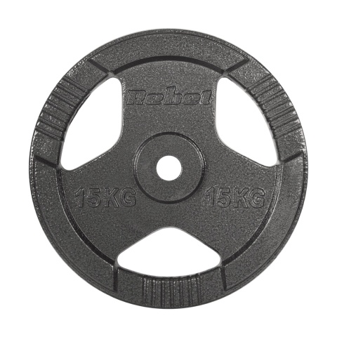 Obciążenie żeliwne zestaw 2x15kg 30kg otwór 31mm talerz z uchwytami REBEL Obciążenie żeliwne zestaw 2x15kg 30kg otwór 31mm talerz z uchwytami REBEL