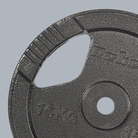 Obciążenie żeliwne zestaw 2x15kg 30kg otwór 31mm talerz z uchwytami REBEL Obciążenie żeliwne zestaw 2x15kg 30kg otwór 31mm talerz z uchwytami REBEL