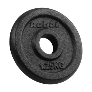 Obciążenie żeliwne zestaw 4x1.25kg 6KG otwór 31mm talerz klasyczny REBEL