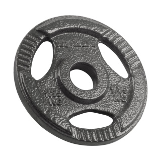 Obciążenie żeliwne zestaw 4x1.25kg 6kg otwór 31mm talerz z uchwytami REBEL