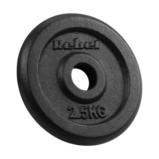 Obciążenie żeliwne zestaw 4x2.5kg 10kg otwór 31mm talerz klasyczny REBEL