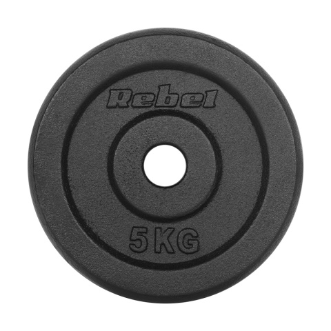 Obciążenie żeliwne zestaw 4x5kg 20kg otwór 31mm talerz klasyczne REBEL Obciążenie żeliwne zestaw 4x5kg 20kg otwór 31mm talerz klasyczne REBEL