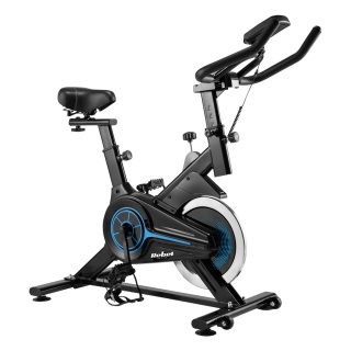 Rower treningowy spinningowy kółka transportowe LCD uchwyt regulacja REBEL