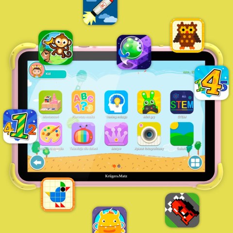Tablet dla dzieci Kruger&Matz 10,1" FUN 1008 4/64GB LTE WiFi GPS Android 13 Tablet dla dzieci Kruger&Matz 10,1" FUN 1008 4/64GB LTE WiFi GPS Android 13