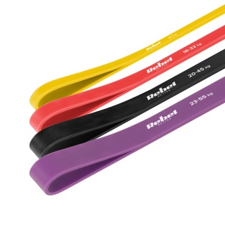 Zestaw 4 gum do ćwiczeń power band taśmy oporowe treningowe fitness Rebel