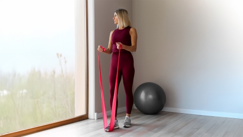 Zestaw 5 gum taśm do ćwiczeń treningu rehabilitacyjna fitness band 2M Rebel