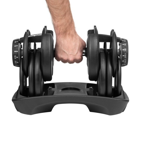 Hantel żeliwny regulowany gumowany obciążenie 24 kg hantle żeliwne Rebel