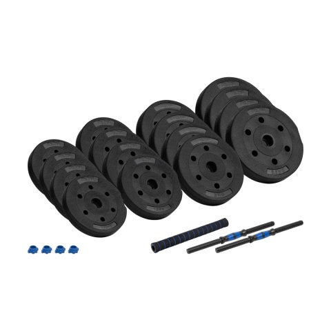Hantle bitumiczne regulowane z łącznikiem 2 x 15kg średnica 28 mm Rebel Hantle bitumiczne regulowane z łącznikiem 2 x 15kg średnica 28 mm Rebel