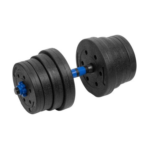 Hantle bitumiczne regulowane z łącznikiem 2 x 15kg średnica 28 mm Rebel Hantle bitumiczne regulowane z łącznikiem 2 x 15kg średnica 28 mm Rebel