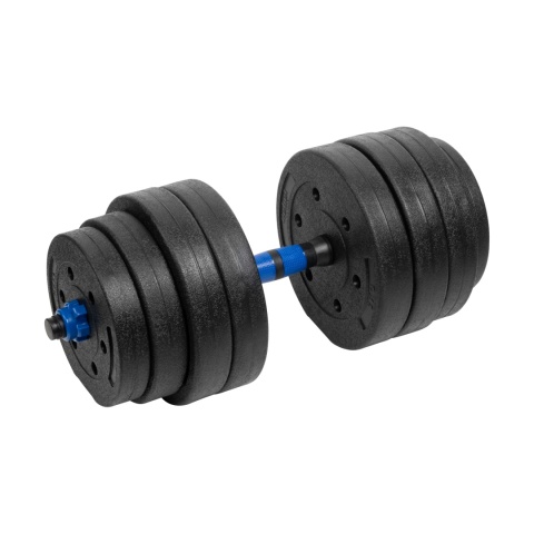 Hantle bitumiczne regulowane z łącznikiem 2x20kg średnica 28 mm Rebel Hantle bitumiczne regulowane z łącznikiem 2x20kg średnica 28 mm Rebel