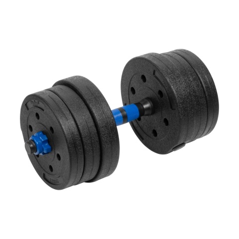 Hantle bitumiczne regulowane zestaw hantli 2x10kg do ćwiczeń ciężarki gryf Hantle bitumiczne regulowane zestaw hantli 2x10kg do ćwiczeń ciężarki gryf
