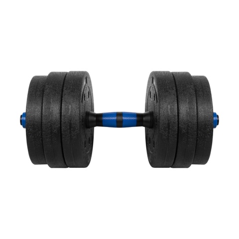Hantle bitumiczne regulowane zestaw hantli 2x10kg do ćwiczeń ciężarki gryf Hantle bitumiczne regulowane zestaw hantli 2x10kg do ćwiczeń ciężarki gryf