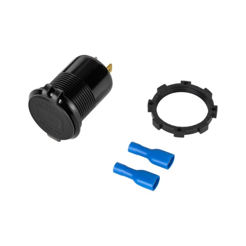 Ładowarka samochodowa USB+USB typu C z funkcją Quick Charge Power Delivery miernik napięcia 63W Peiyng