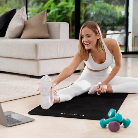 Mata gimnastyczna do ćwiczeń jogi pilatesu fitness 1cm karimata REBEL Mata gimnastyczna do ćwiczeń jogi pilatesu fitness 1cm karimata REBEL