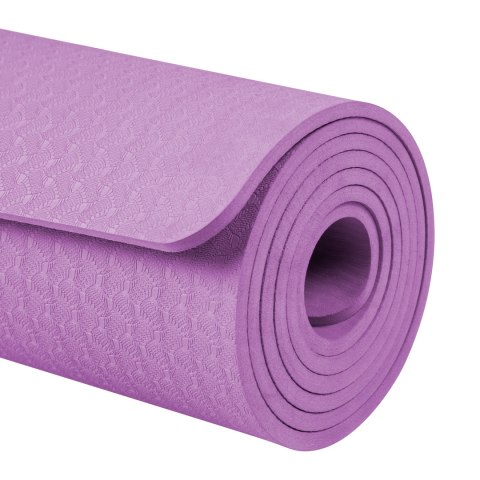 Mata gimnastyczna do ćwiczeń jogi pilatesu fitness 6mm karimata REBEL Mata gimnastyczna do ćwiczeń jogi pilatesu fitness 6mm karimata REBEL