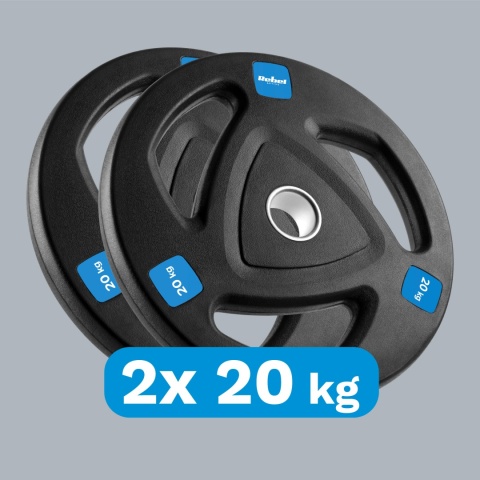 Obciążenie żeliwne olimpijskie zestaw 2x20kg 40kg 51mm talerze Rebel Obciążenie żeliwne olimpijskie zestaw 2x20kg 40kg 51mm talerze Rebel