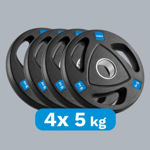 Obciążenie żeliwne olimpijskie zestaw 4x5kg 20kg 51mm talerze Rebel Obciążenie żeliwne olimpijskie zestaw 4x5kg 20kg 51mm talerze Rebel