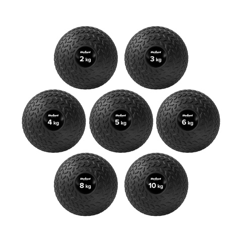 Piłka lekarska mała do ćwiczeń rehabilitacji slam ball 23cm 3kg Rebel