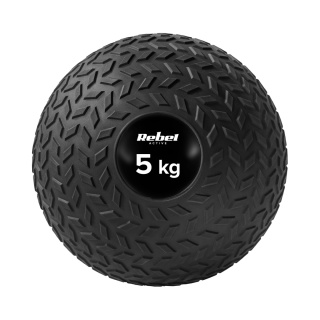 Piłka lekarska mała do ćwiczeń rehabilitacji slam ball 23cm 5kg Rebel