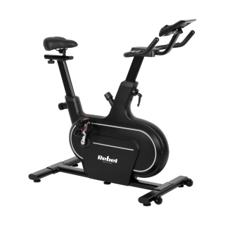 Rower spinningowy treningowy stacjonarny regulowany LCD 120kg uchwyt Rebel