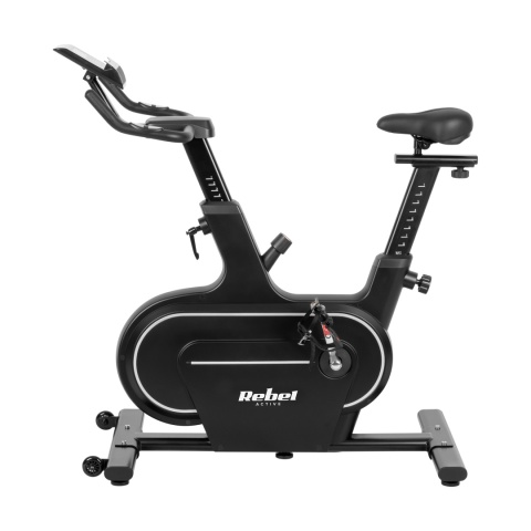 Rower spinningowy treningowy stacjonarny regulowany LCD 120kg uchwyt Rebel