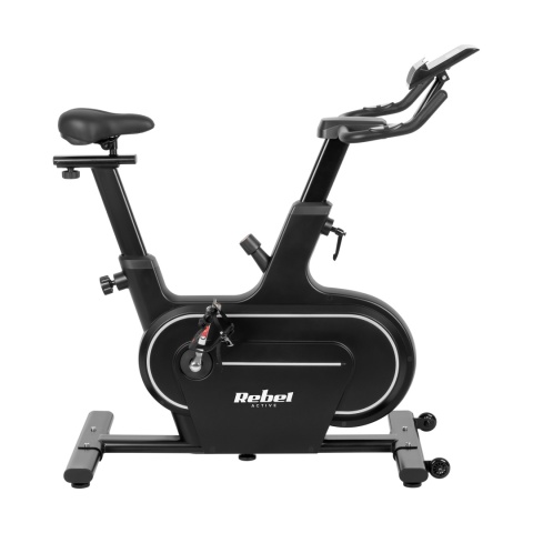 Rower spinningowy treningowy stacjonarny regulowany LCD 120kg uchwyt Rebel