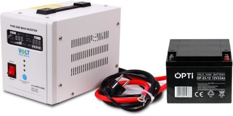 Zestaw do awaryjnego zasilania 33Ah 500W Zestaw do awaryjnego zasilania 33Ah 500W