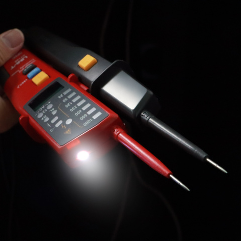 Miernik wskaźnik tester napięcia Uni-T UT18E kolejność faz ciągłość obwodu Miernik wskaźnik tester napięcia Uni-T UT18E kolejność faz ciągłość obwodu