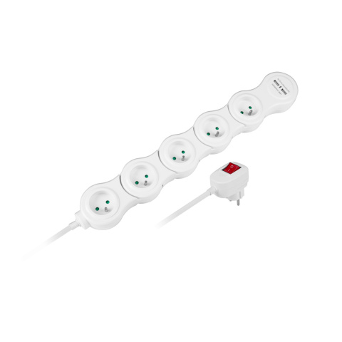 Przedłużacz składany snake listwa zasilająca 1,5m 5 gniazd 2xUSB Rebel Przedłużacz składany snake listwa zasilająca 1,5m 5 gniazd 2xUSB Rebel