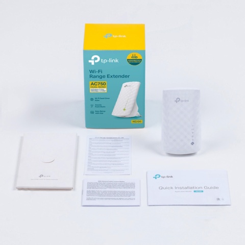 TP-LINK Uniwersalny wzmacniacz sieci bezprzewodowej AC-750 Dual Band TL-RE200 TP-LINK Uniwersalny wzmacniacz sieci bezprzewodowej AC-750 Dual Band TL-RE200