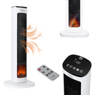 Termowentylator kolumnowy kominek Teesa mocny LCD