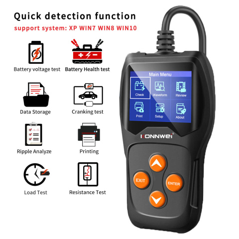 Tester Akumulatorów Konnwei KW600 - Diagnostyka Akumulatora Samochodowego 12V Tester Akumulatorów Konnwei KW600 - Diagnostyka Akumulatora Samochodowego 12V