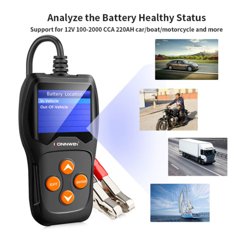 Tester Akumulatorów Konnwei KW600 - Diagnostyka Akumulatora Samochodowego 12V Tester Akumulatorów Konnwei KW600 - Diagnostyka Akumulatora Samochodowego 12V