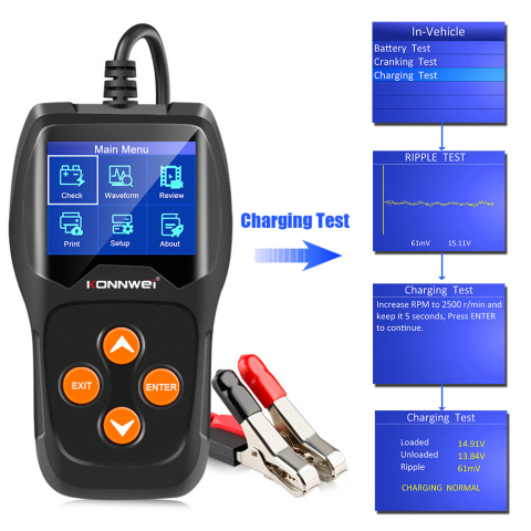 Tester Akumulatorów Konnwei KW600 - Diagnostyka Akumulatora Samochodowego 12V Tester Akumulatorów Konnwei KW600 - Diagnostyka Akumulatora Samochodowego 12V