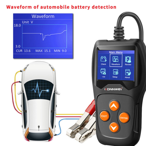 Tester Akumulatorów Konnwei KW600 - Diagnostyka Akumulatora Samochodowego 12V Tester Akumulatorów Konnwei KW600 - Diagnostyka Akumulatora Samochodowego 12V