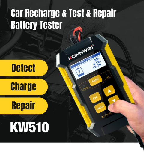 Tester akumulatorów samochodowych Konnwei KW510 Tester akumulatorów samochodowych Konnwei KW510