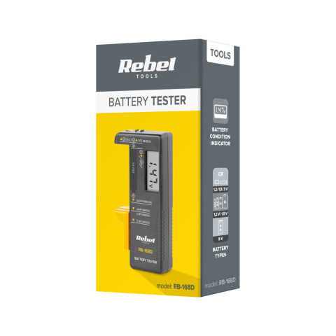 Tester baterii miernik cyfrowy AA AAA R6 R9 Rebel Tester baterii miernik cyfrowy AA AAA R6 R9 Rebel